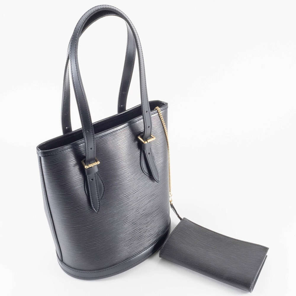 Louis Vuitton Bucket PM Shoulder Bag M58992 Epi Leather Noir Women's Special ... - Picture 15 of 16